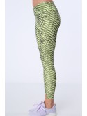 Yellow patterned sports leggings MR15285 - Online store - Boutique